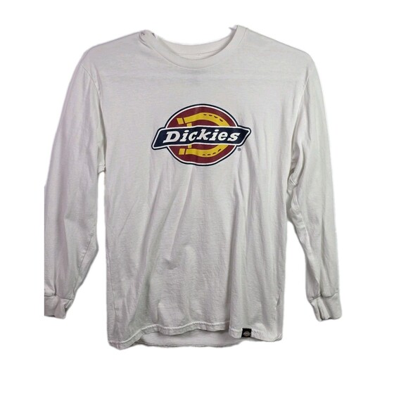 Dickie's Men's Small White Relaxed Fit Outdoors Long Sleeve Shirt - Picture 1 of 8